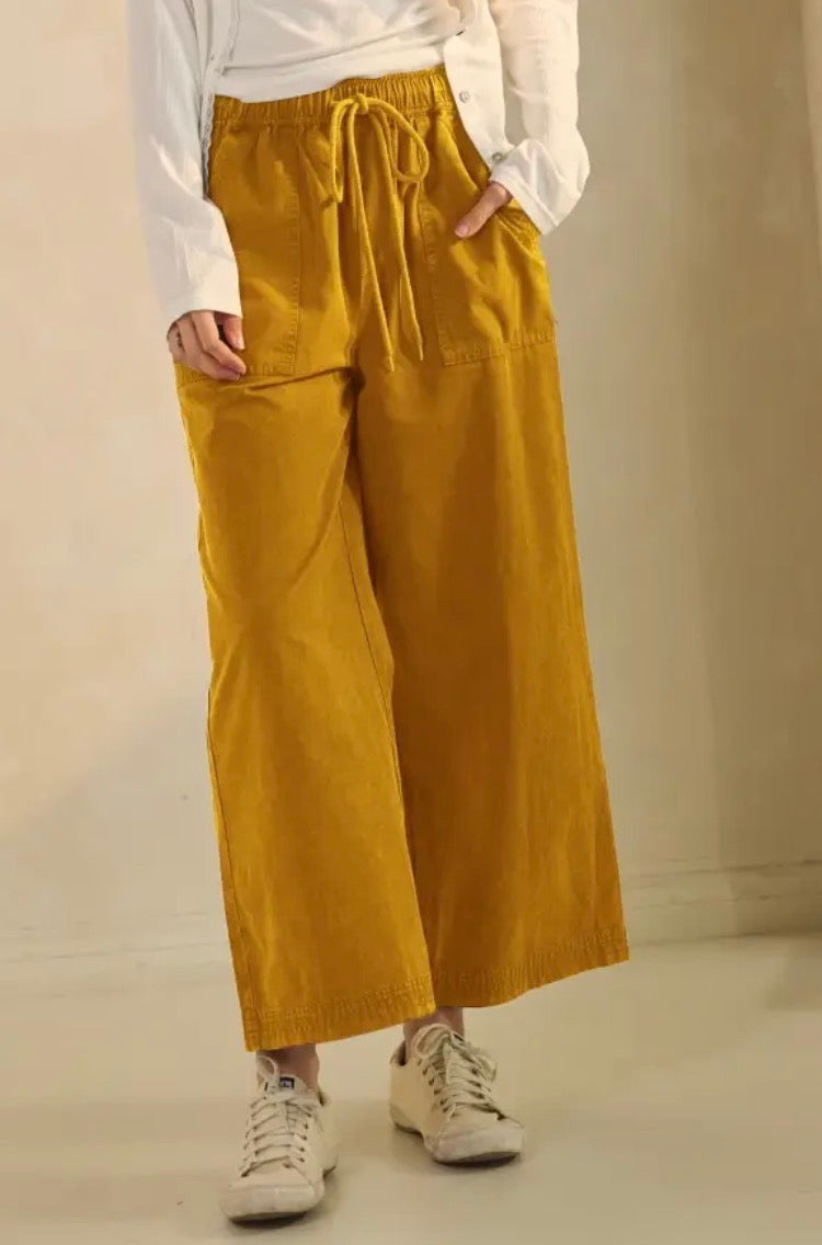 Wide Leg Mustard Pants