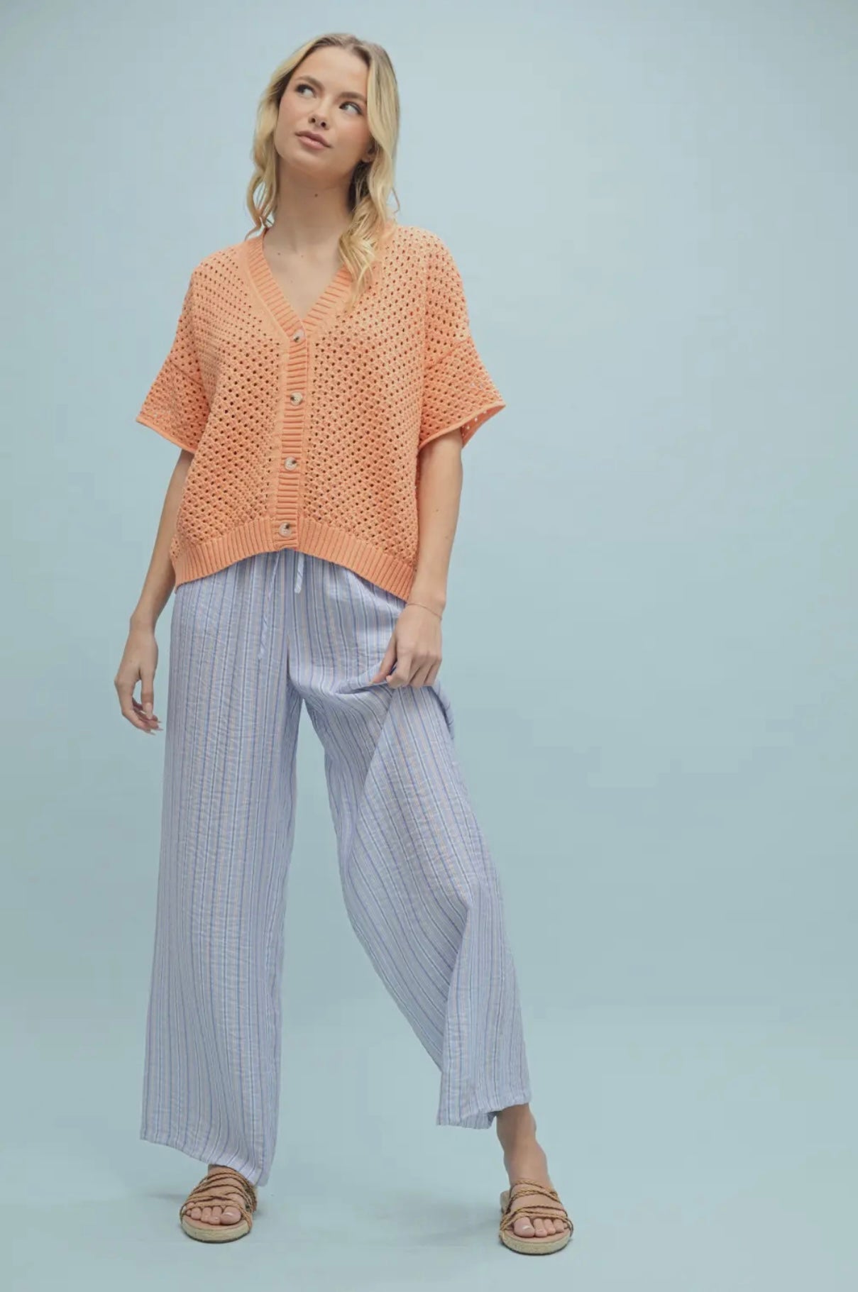 Button-Up Sweater Top