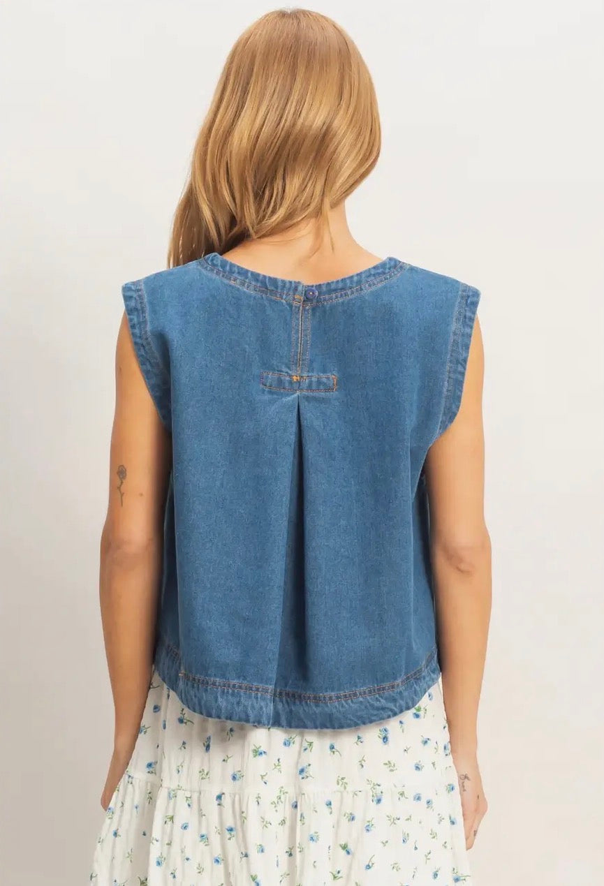 Sleeveless Denim