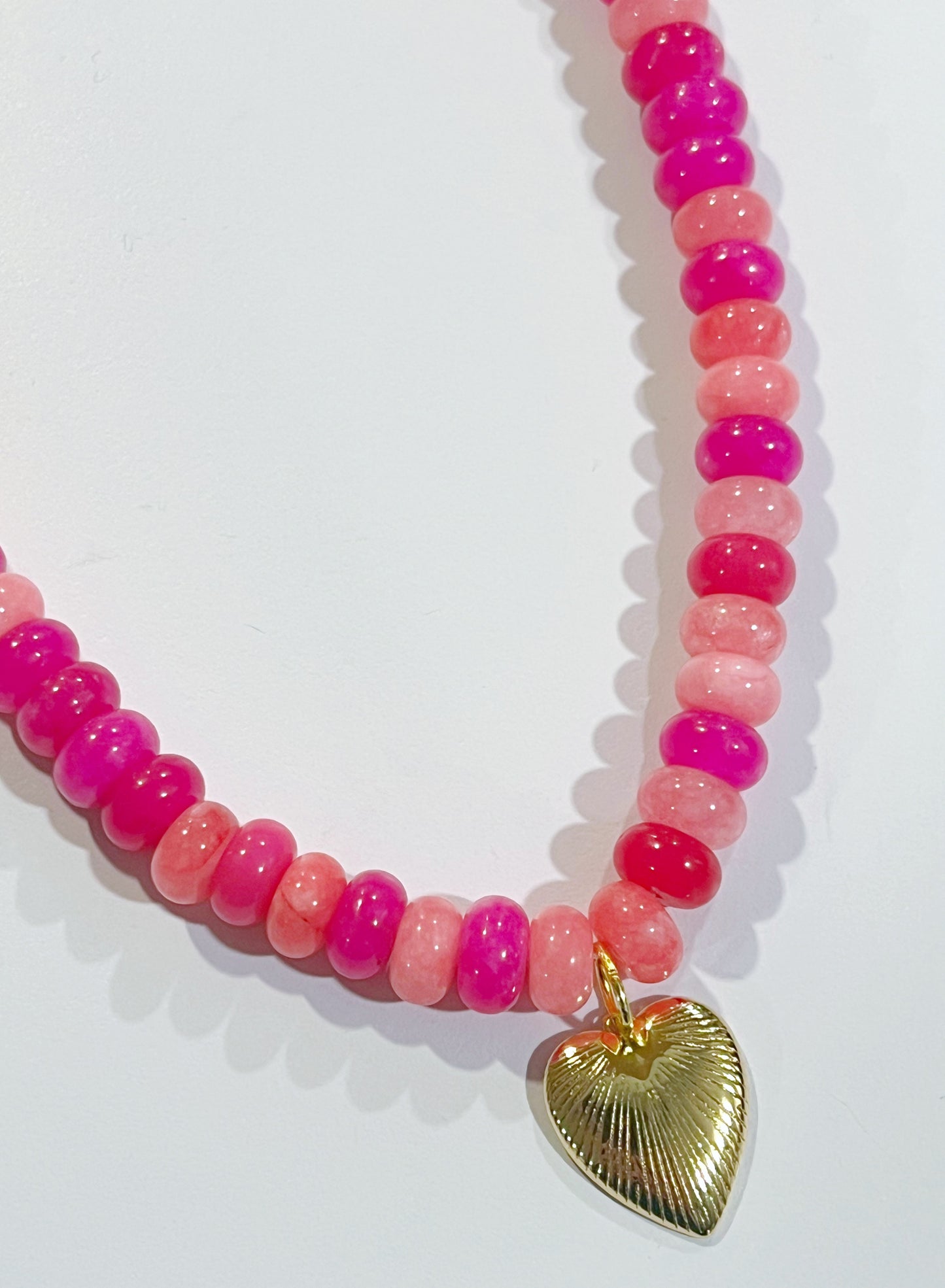 Hot Pink Gemstone Necklace