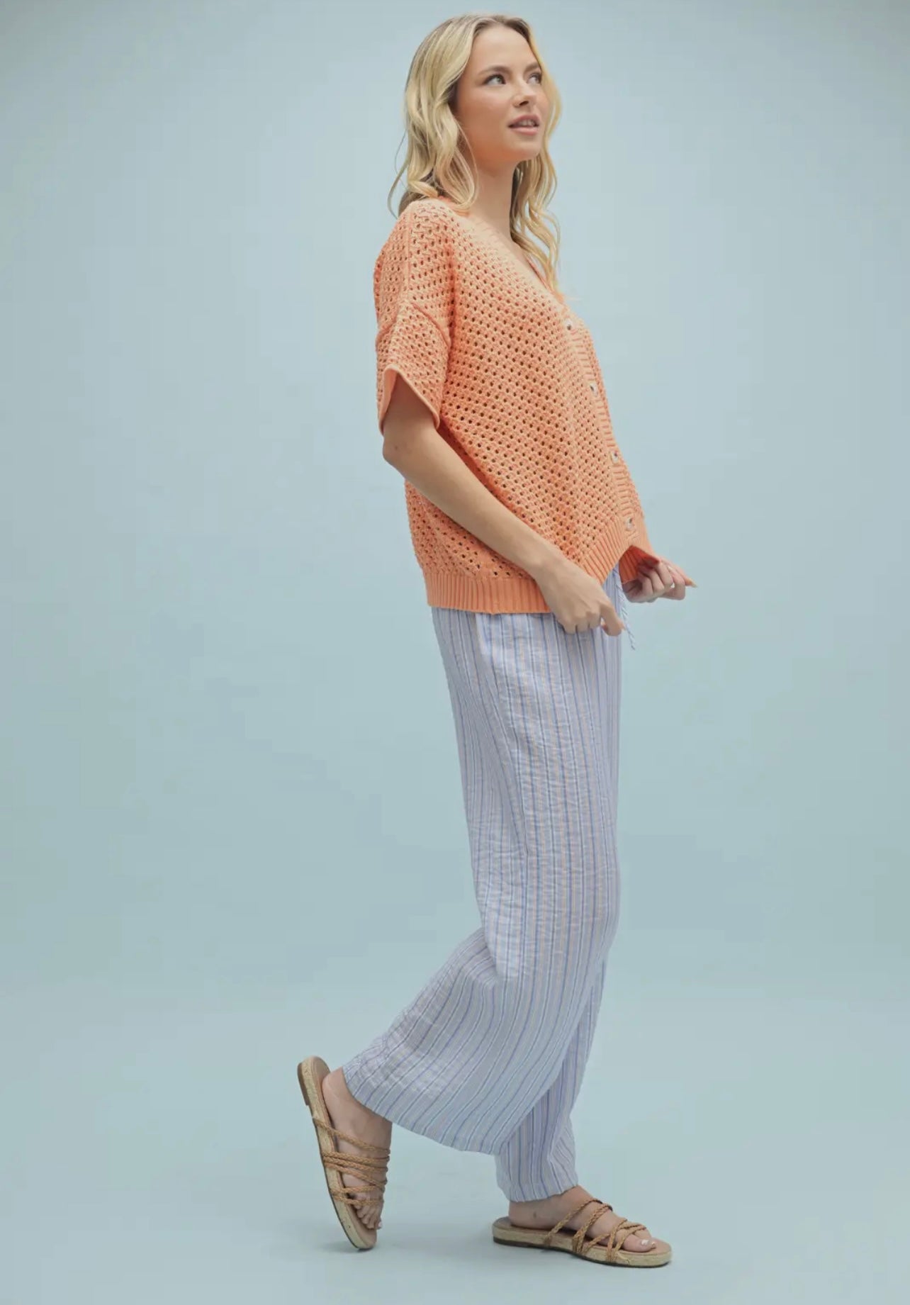 Button-Up Sweater Top
