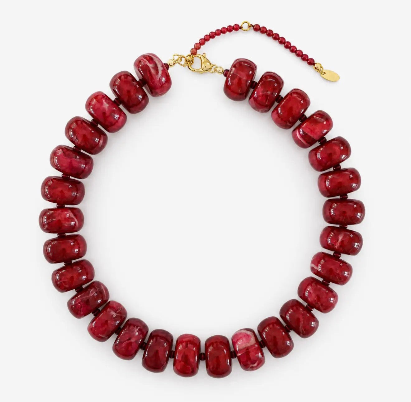 Chunky Resin/Natural Stone Necklace