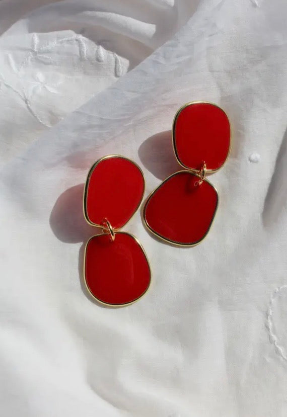 Resin Statement Drop Earrings