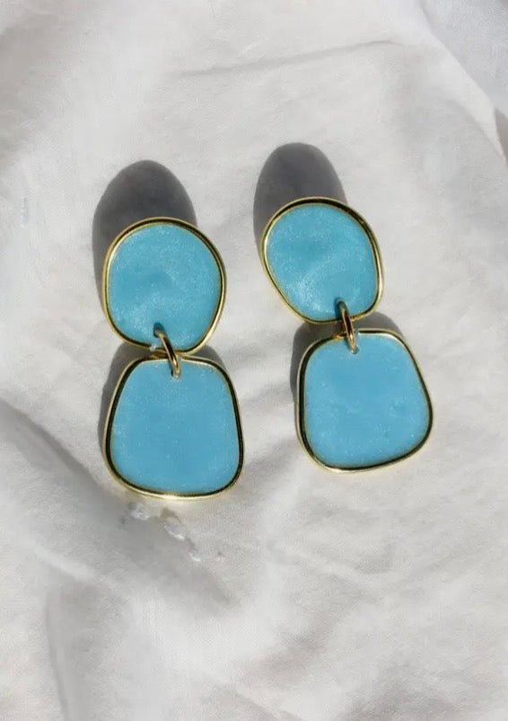 Resin Statement Drop Earrings