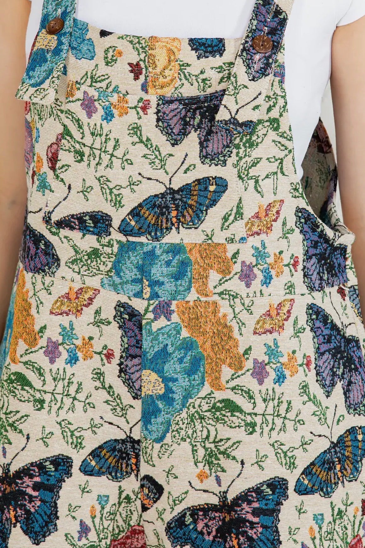 Butterfly Tapestry Overalls
