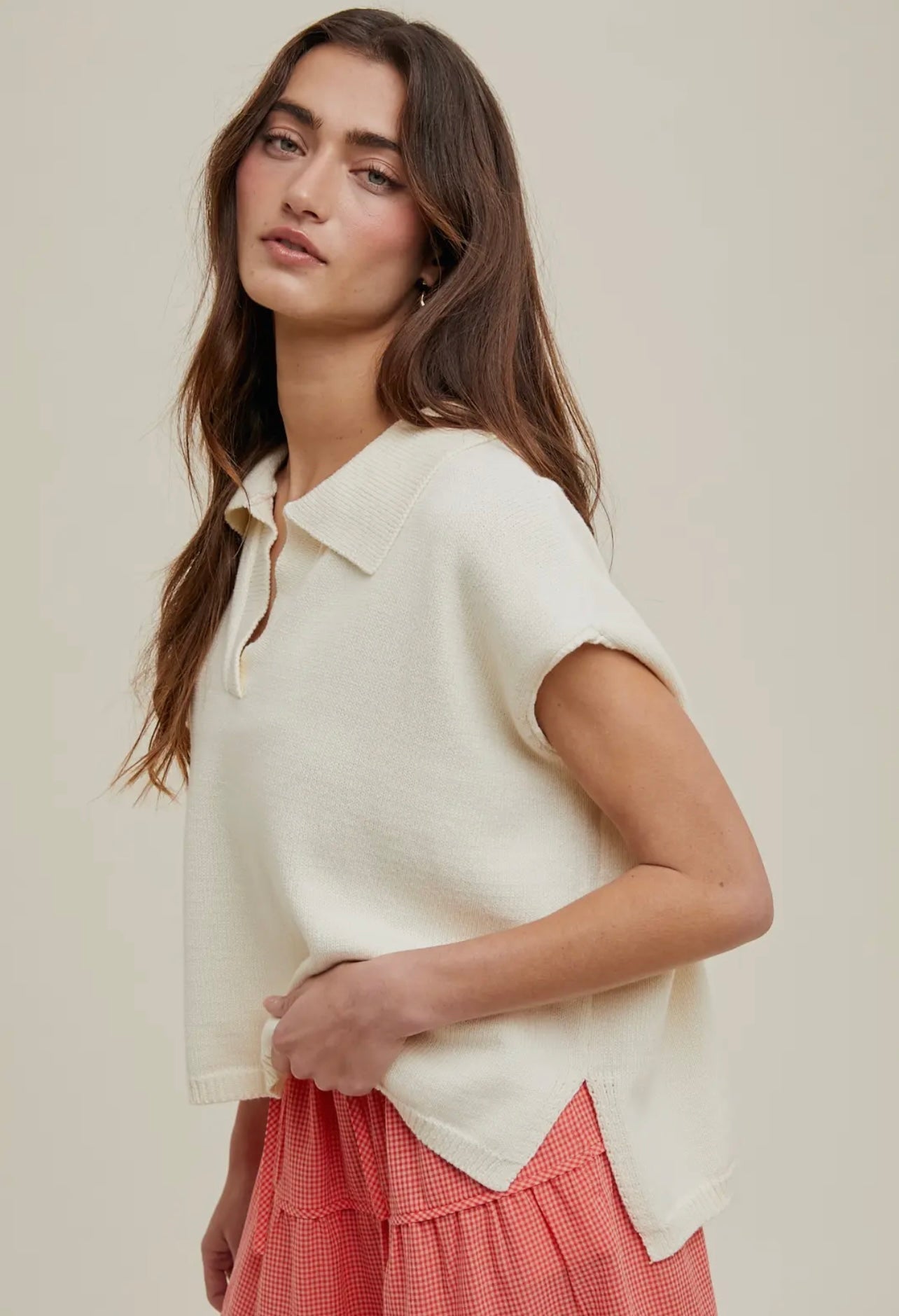Collared Sweater Top