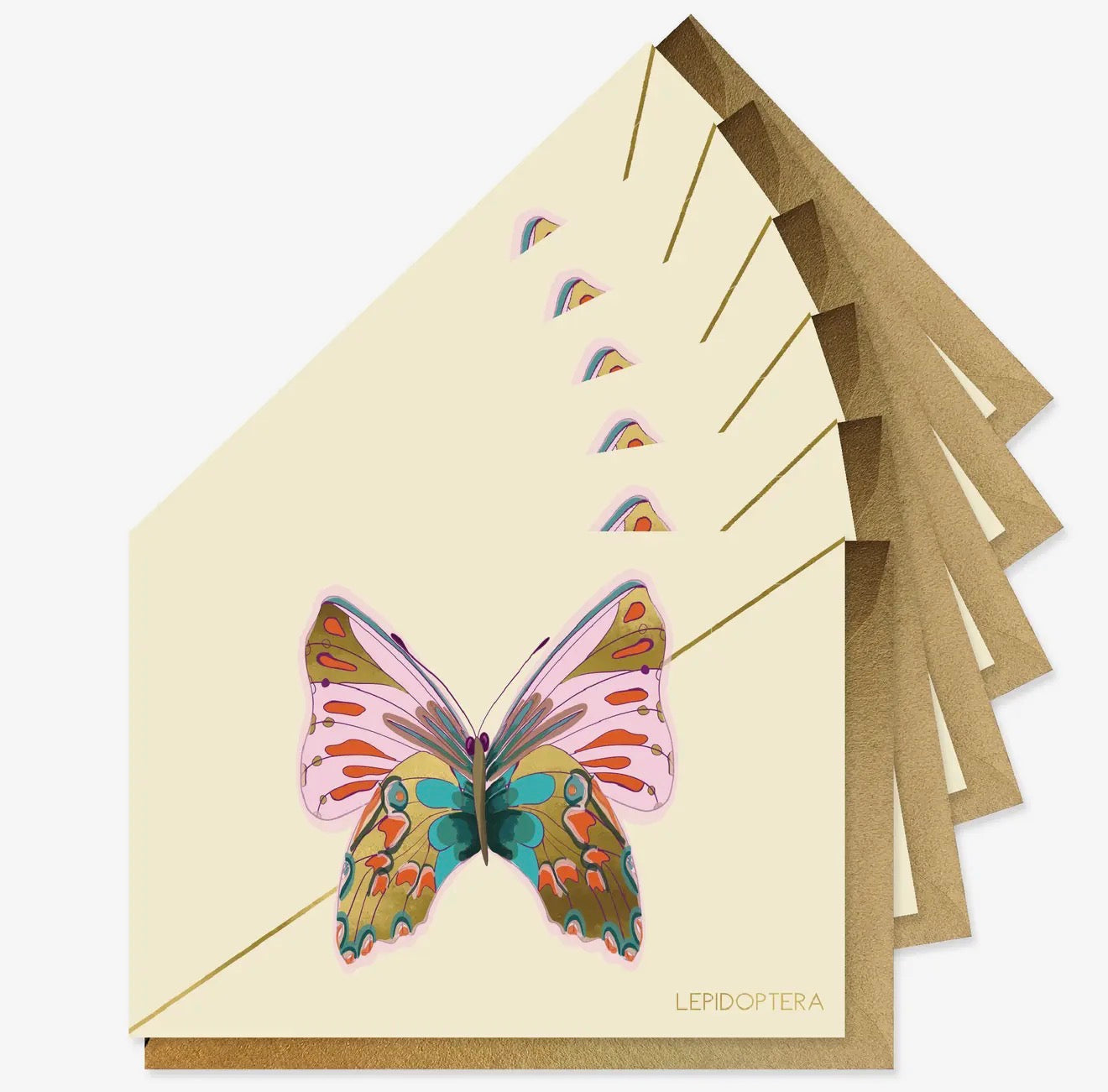 Rose Monarch Stationary Set