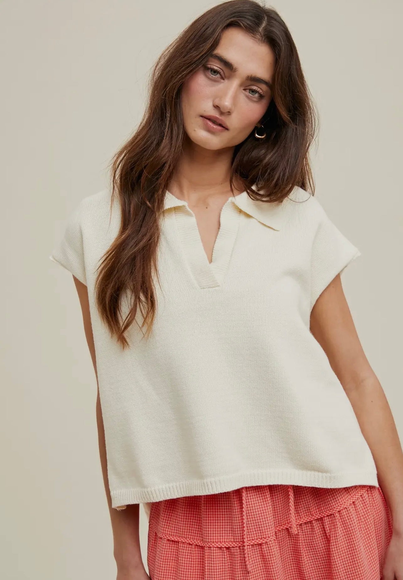 Collared Sweater Top