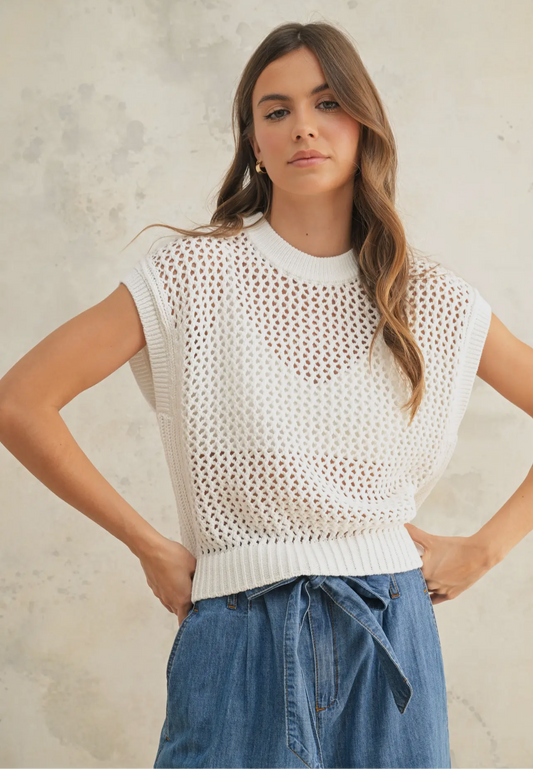 Crochet Knit Top