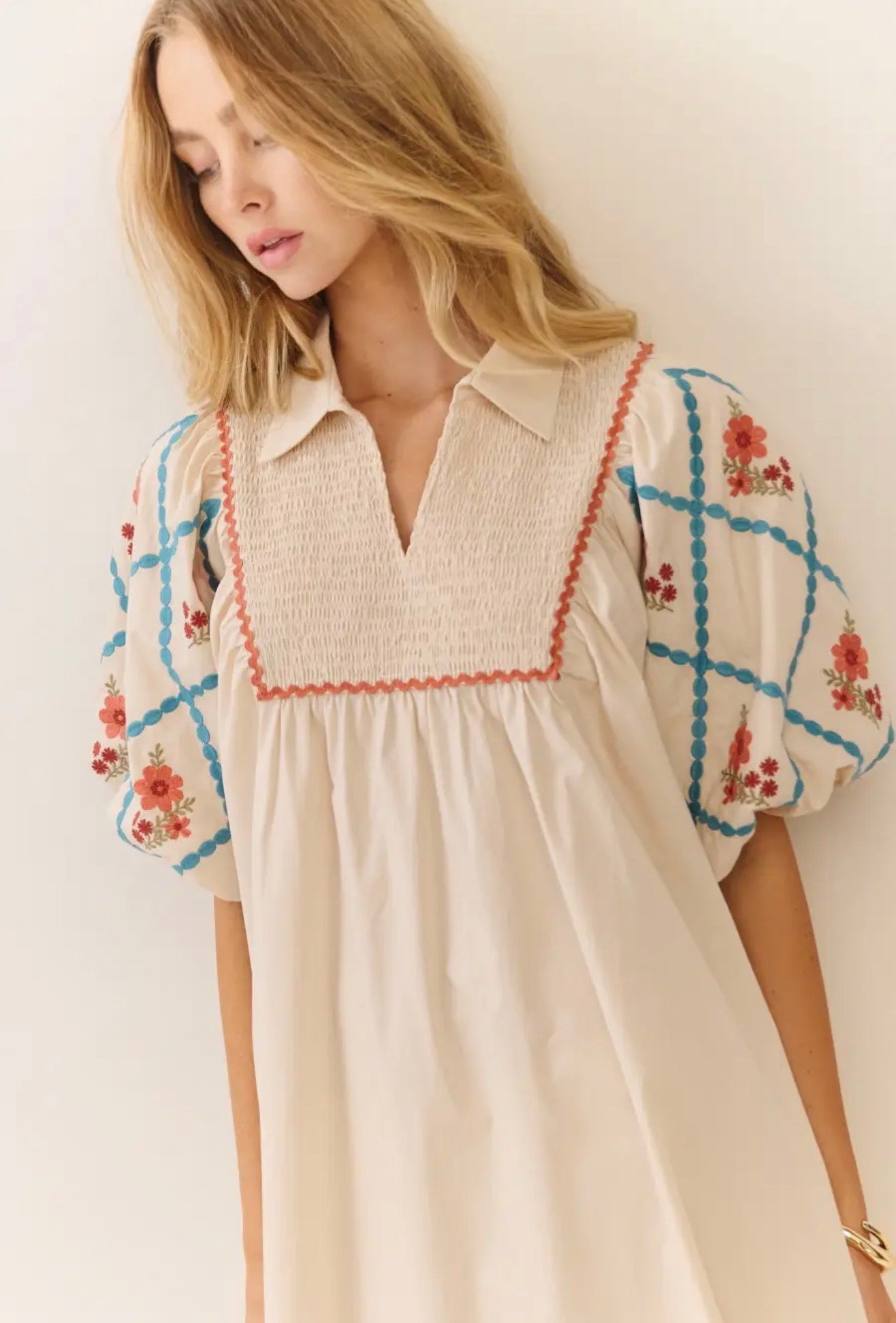 Poplin Midi Dress