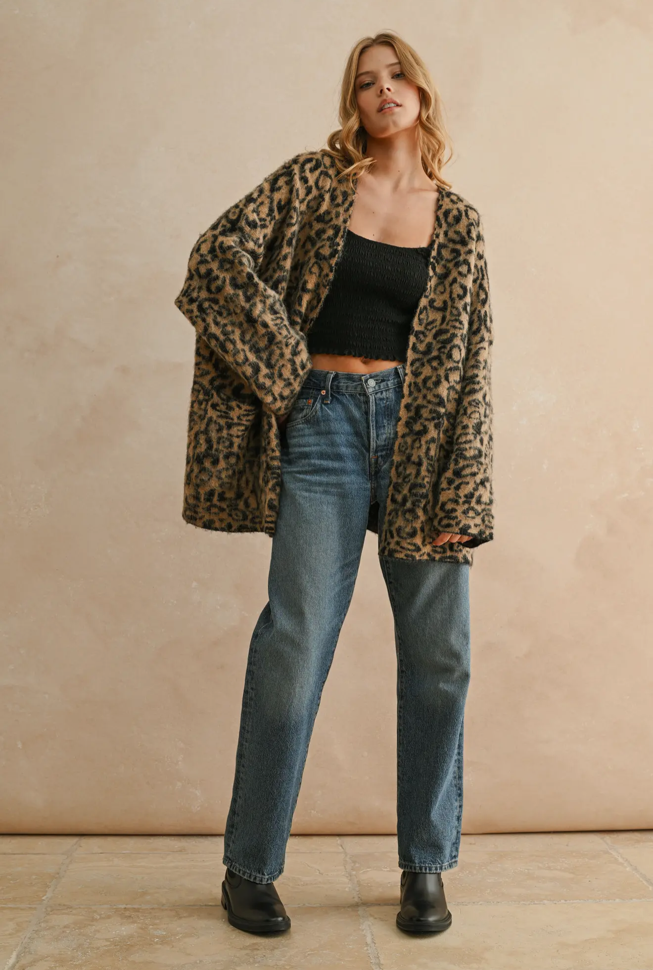 Leopard Oversized Cardigan