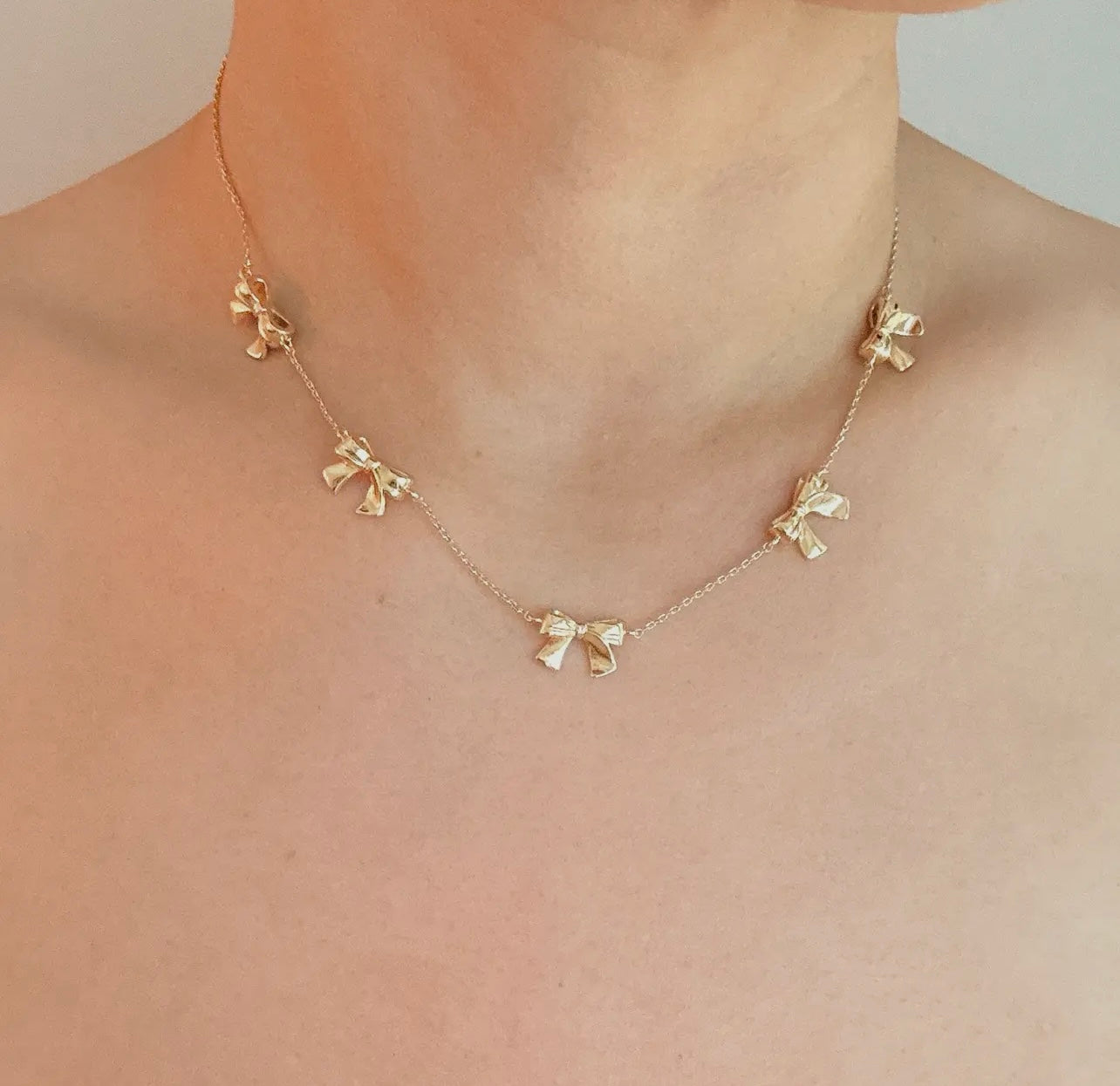 Bow Layering Necklace
