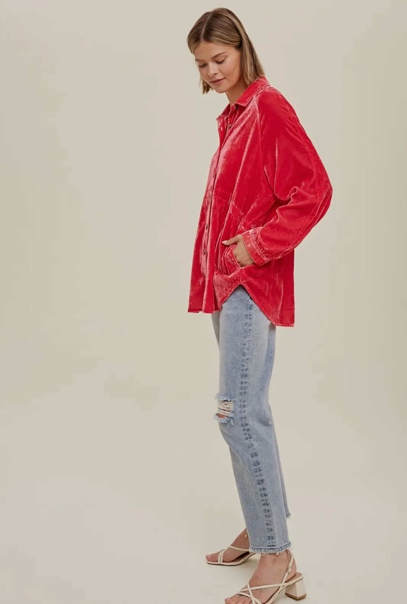 Candy Crushed Velvet Top