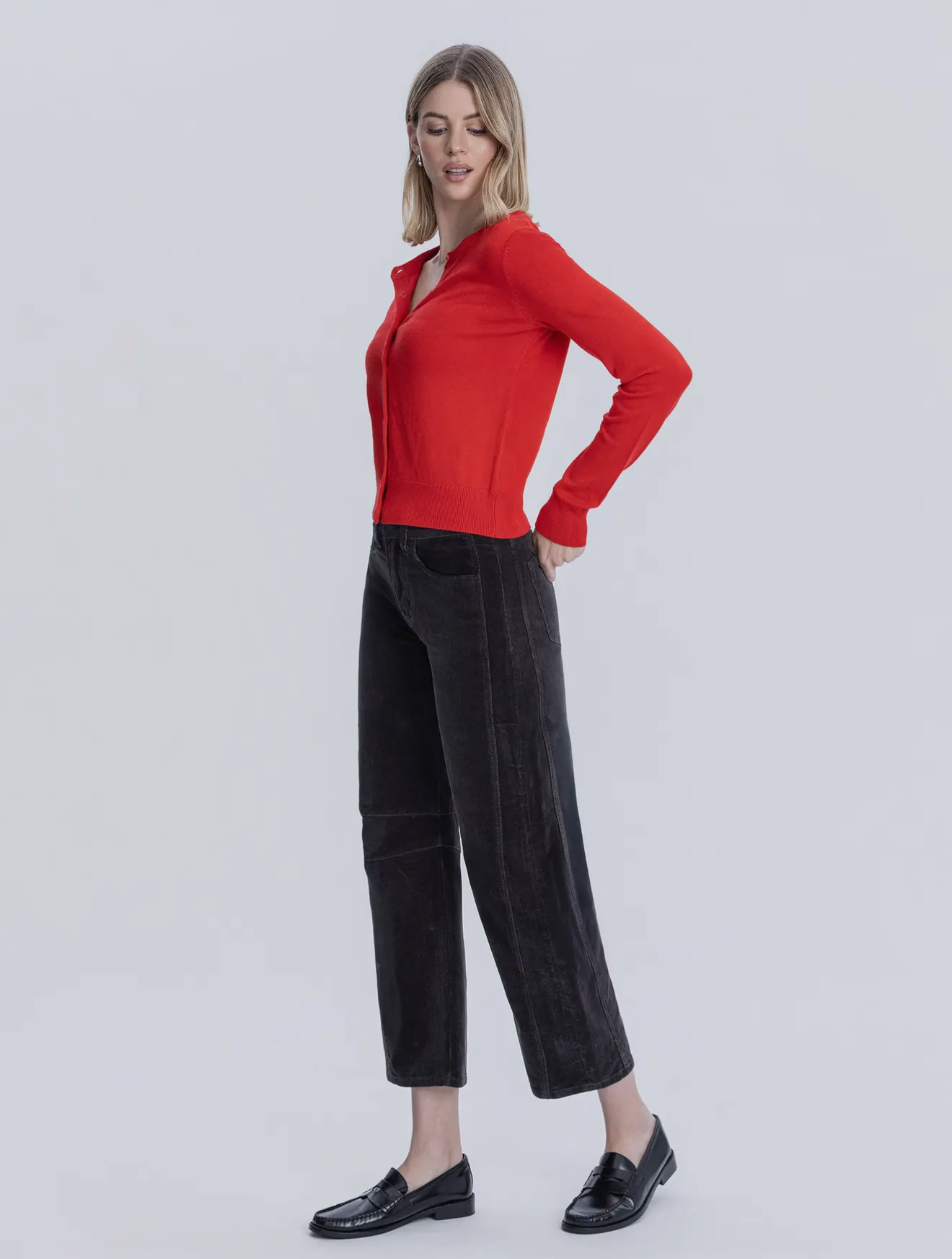 Corduroy Barrel Jeans