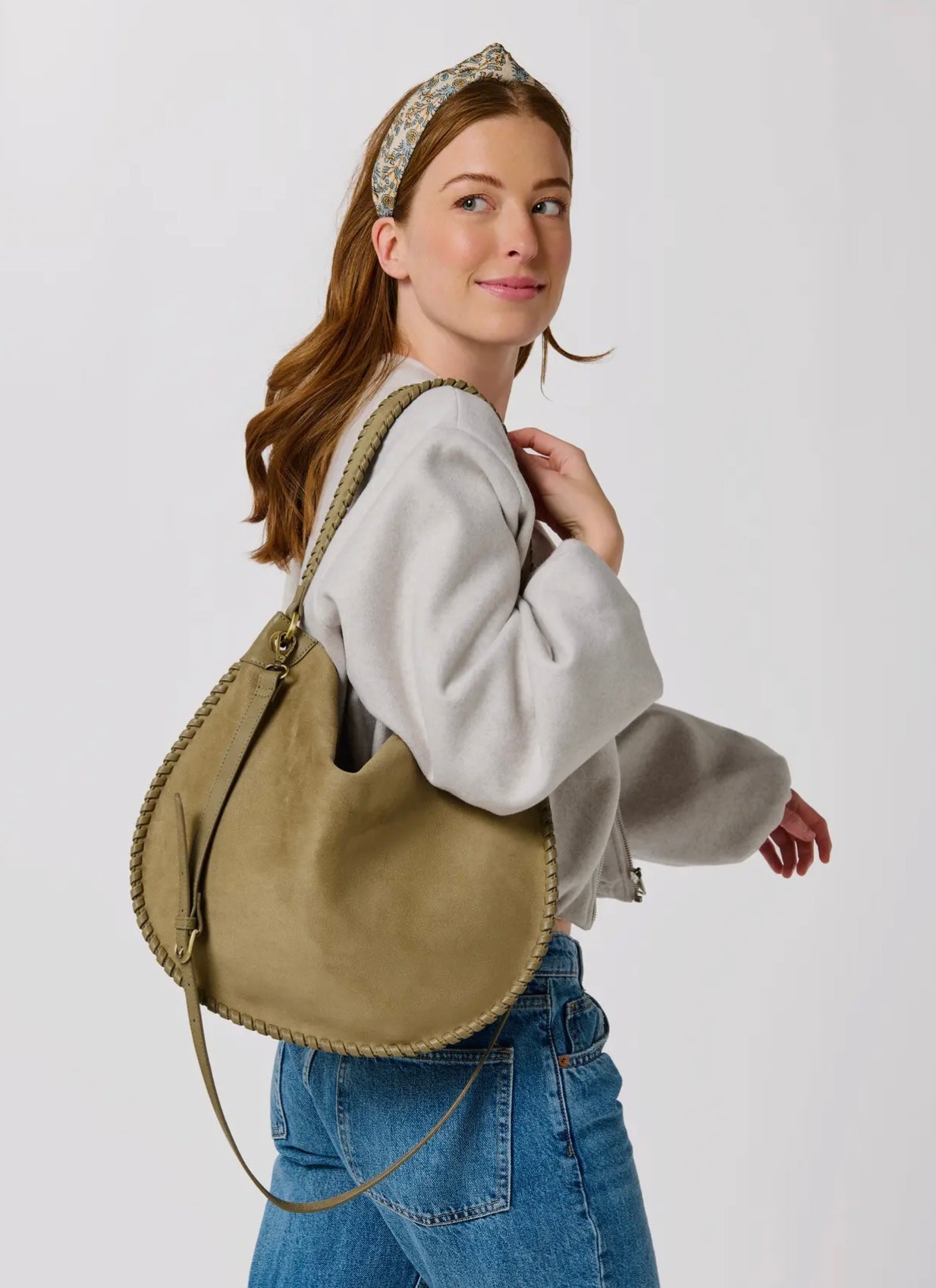 Suede Shoulder Bag