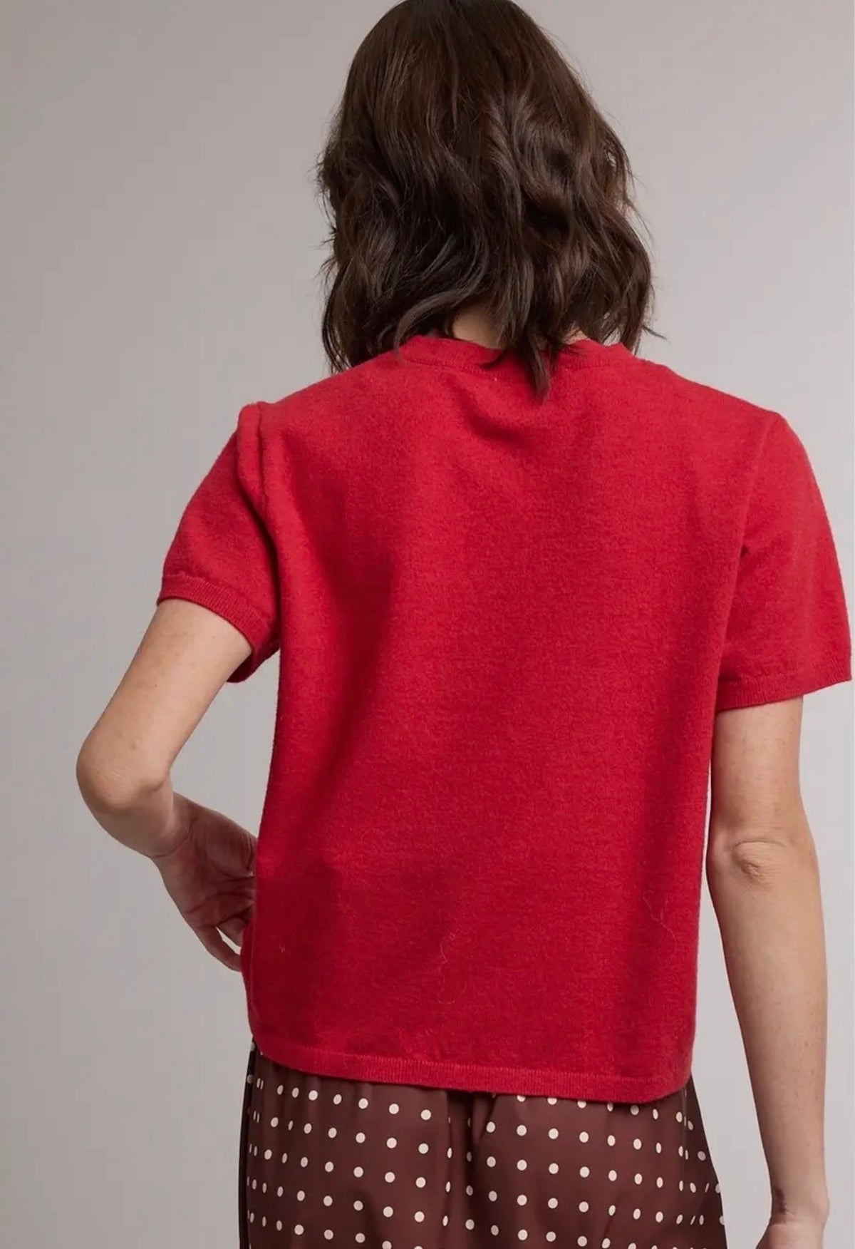 Red Sweater Top