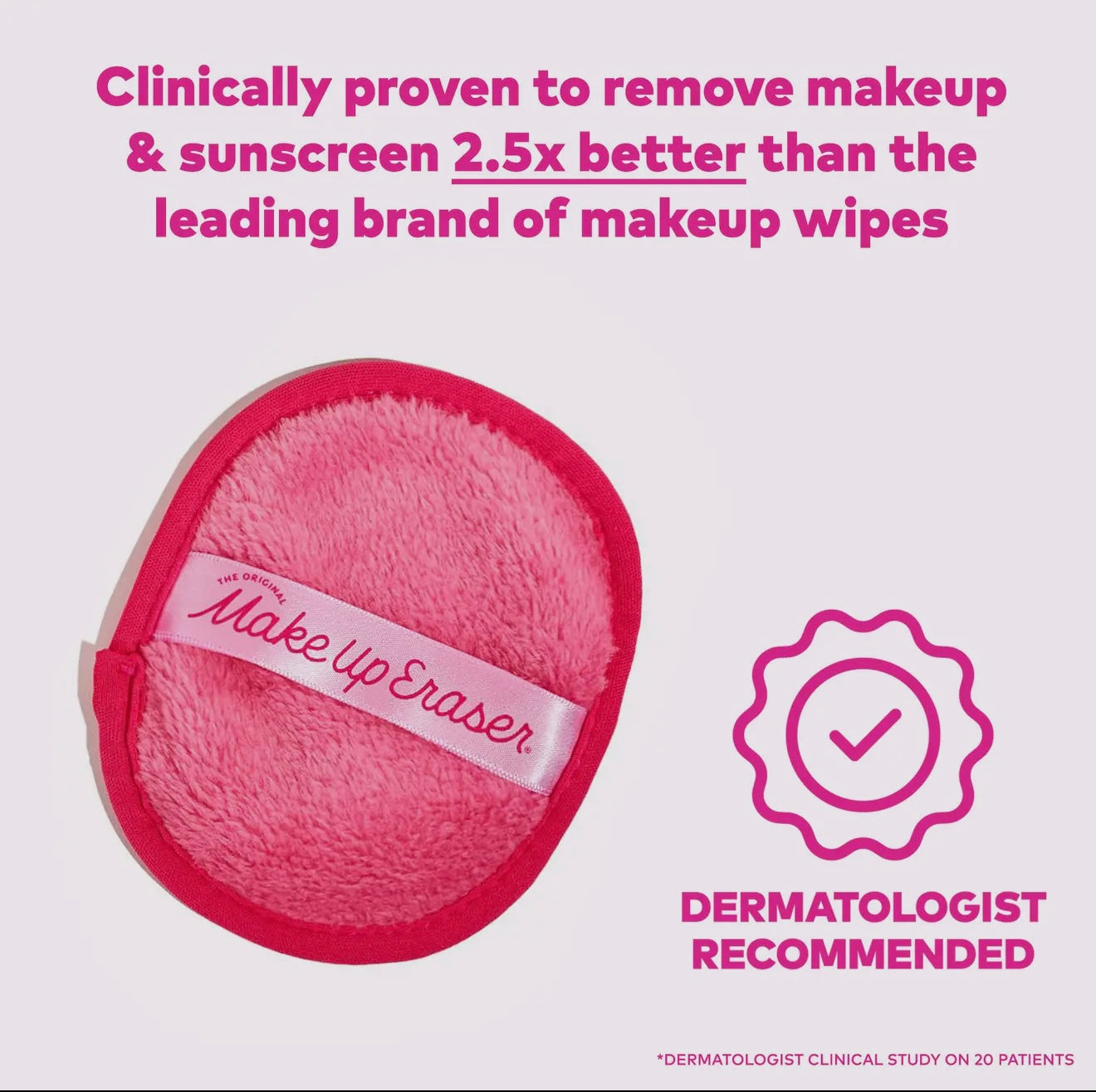 The Pink Daily Makeup Eraser