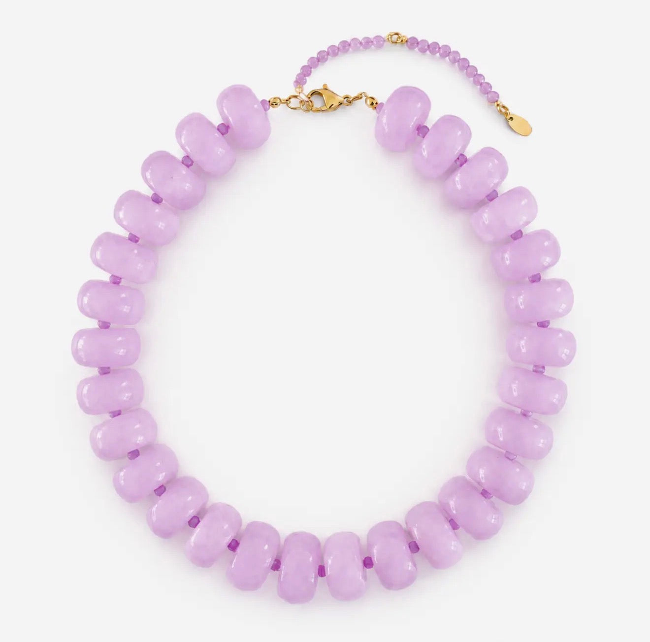 Chunky Resin/Natural Stone Necklace