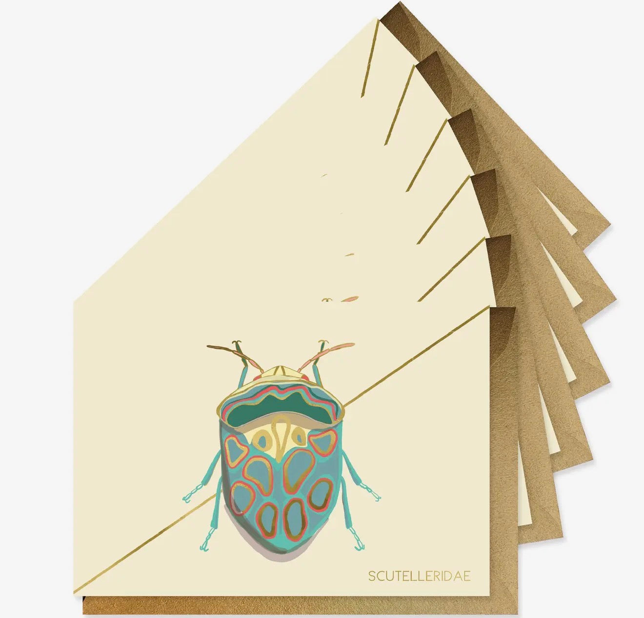 Teal Beetle Stationary Set