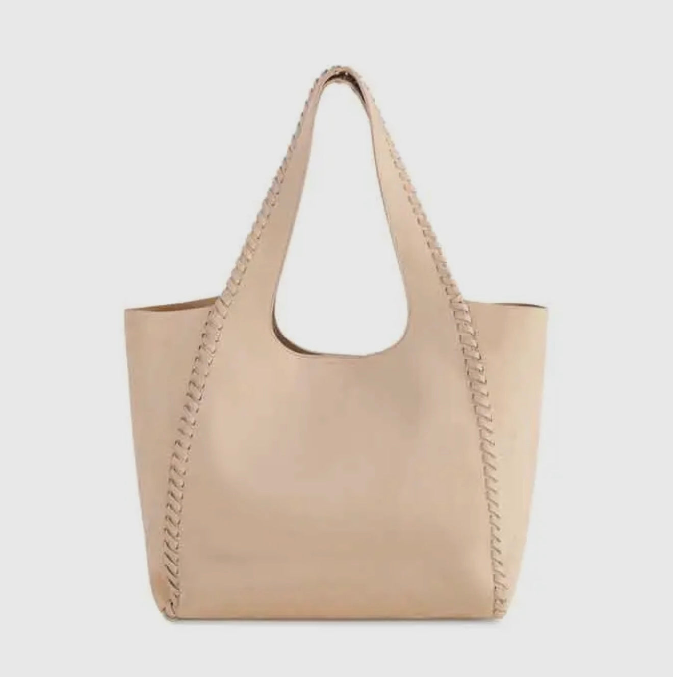 Suede Tote and Zip Pouch