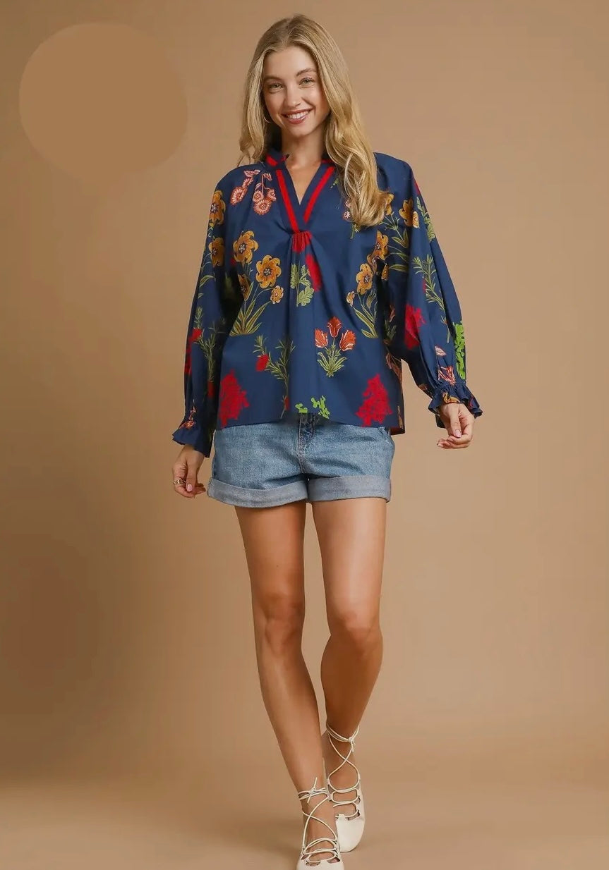 Fall Floral Top