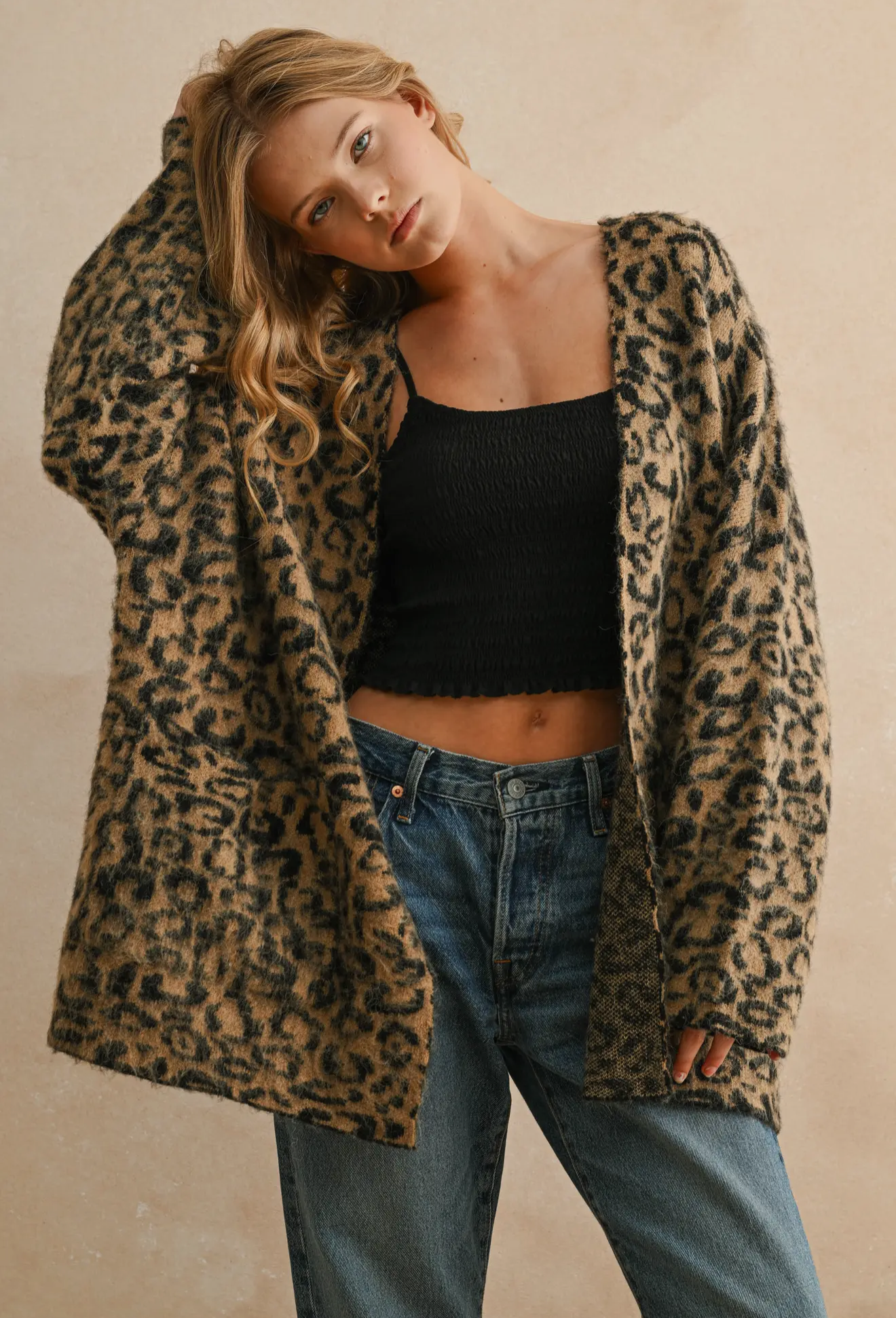 Leopard Oversized Cardigan