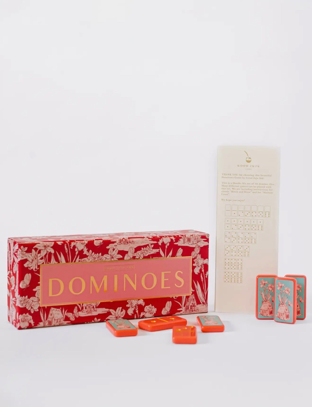 Fairy House Toile Domino Set