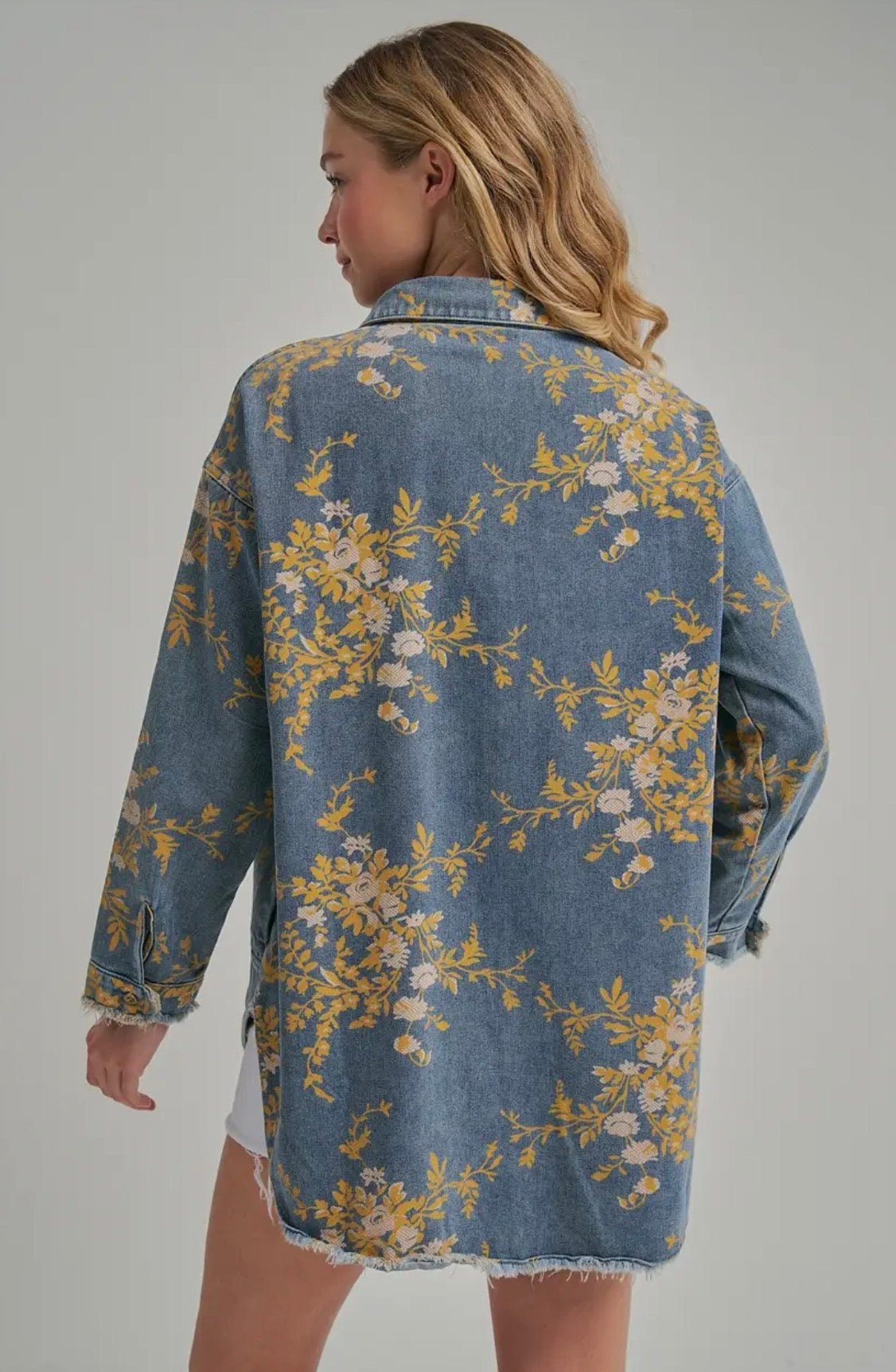 Floral Denim Shirt