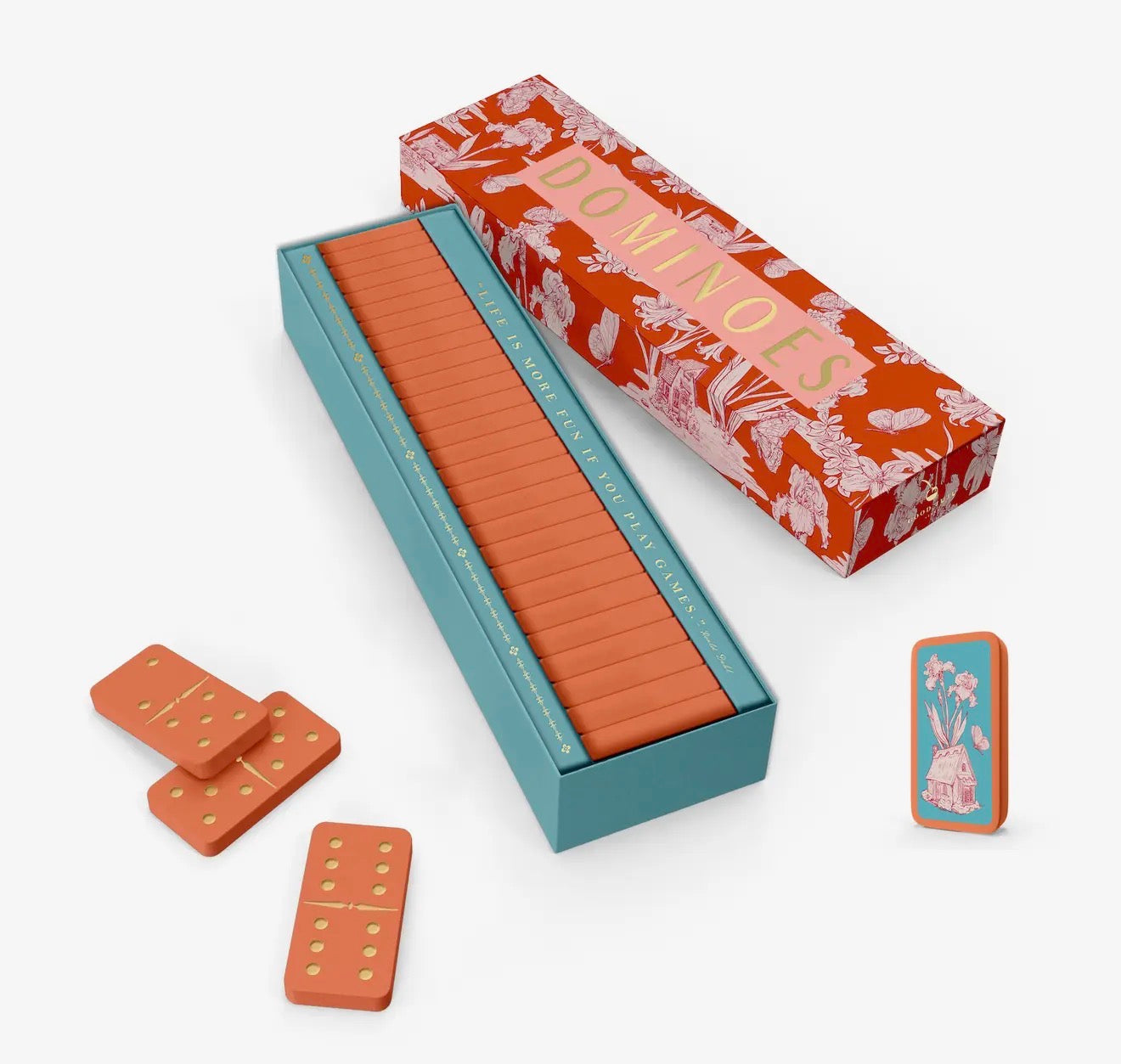 Fairy House Toile Domino Set