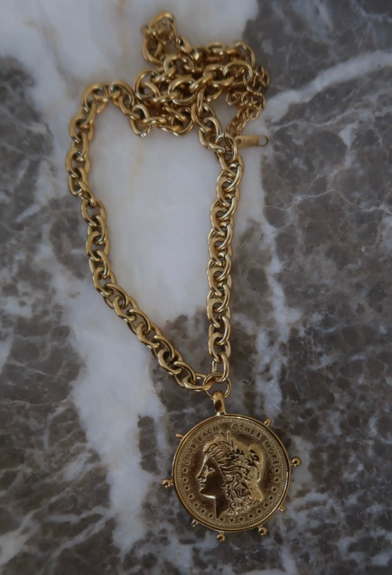 Coin Necklace- Gold