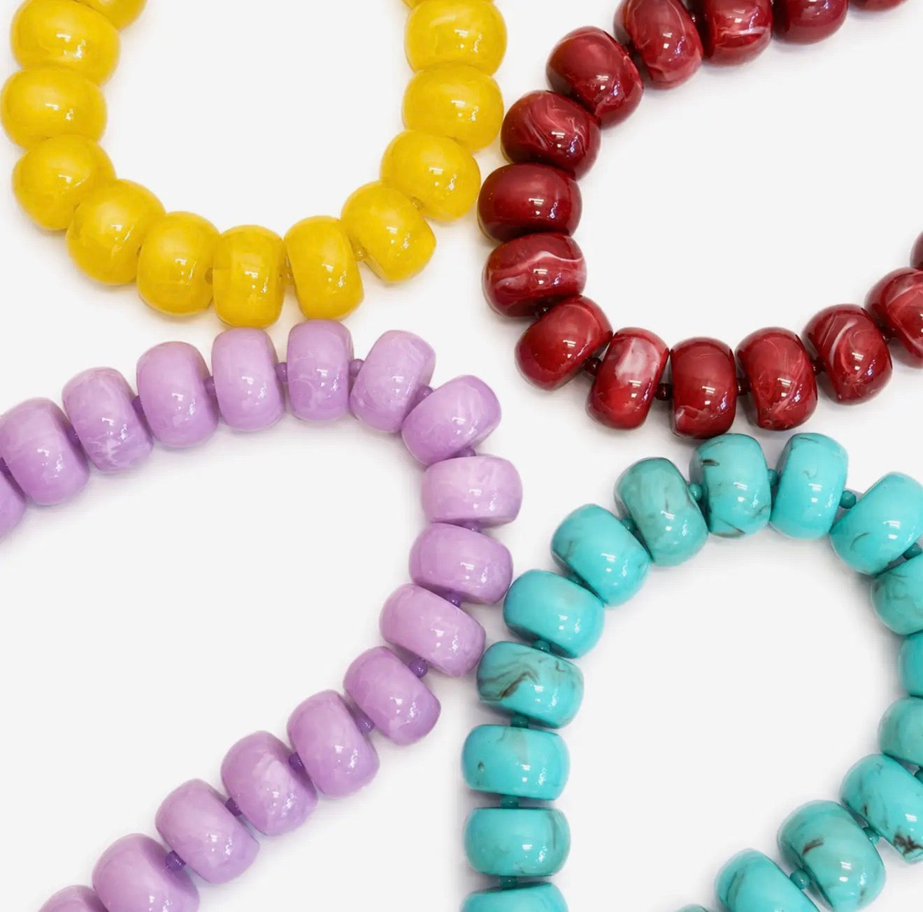 Chunky Resin/Natural Stone Necklace