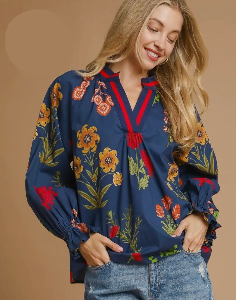 Fall Floral Top