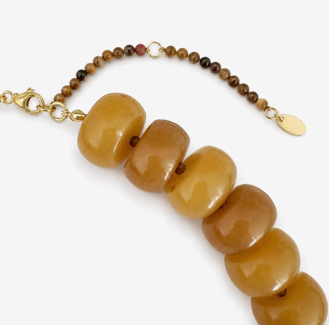 Chunky Resin/Natural Stone Necklace