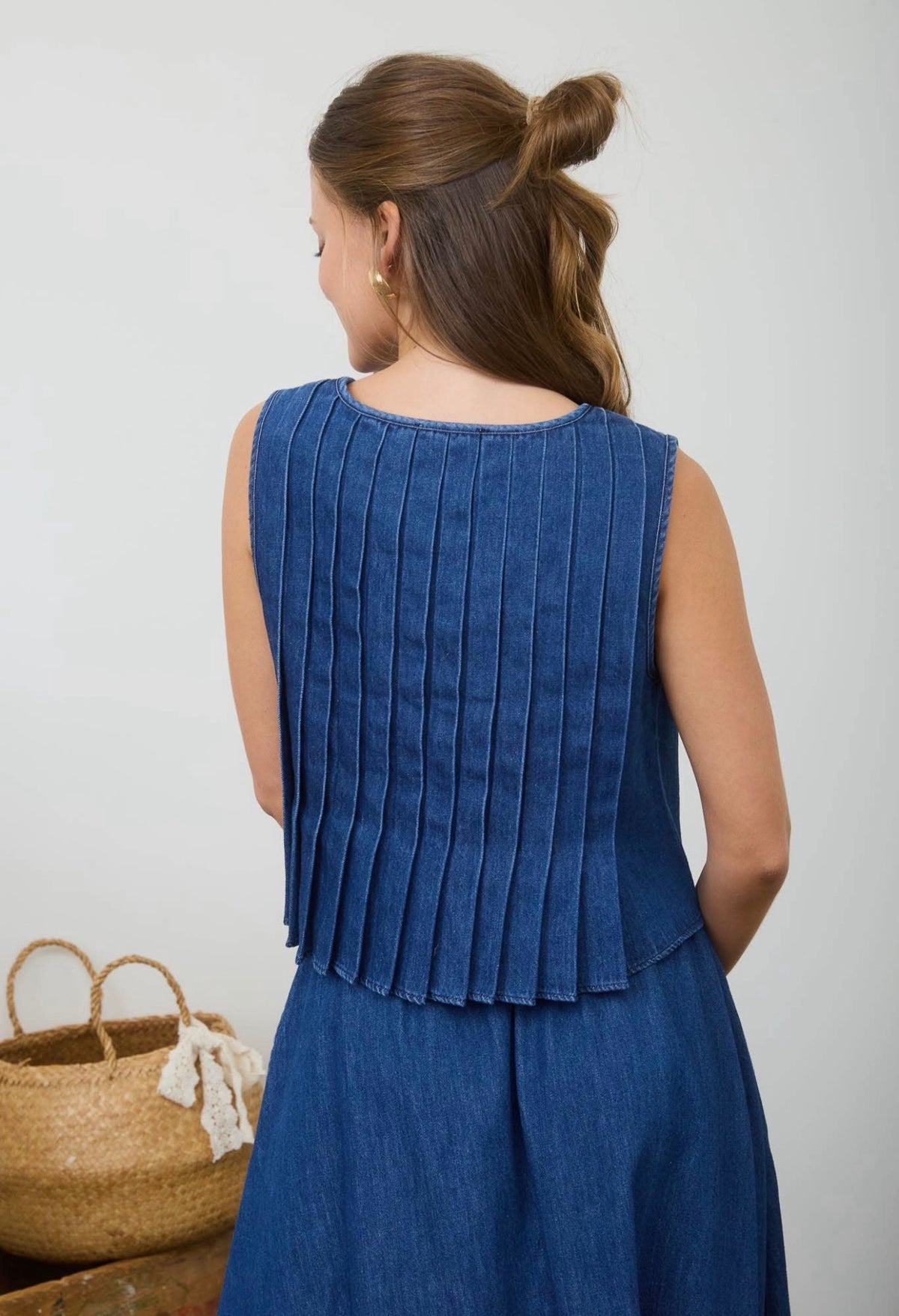 Denim Skirt Set