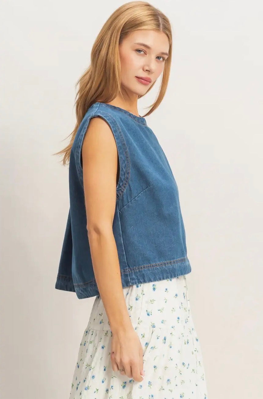 Sleeveless Denim