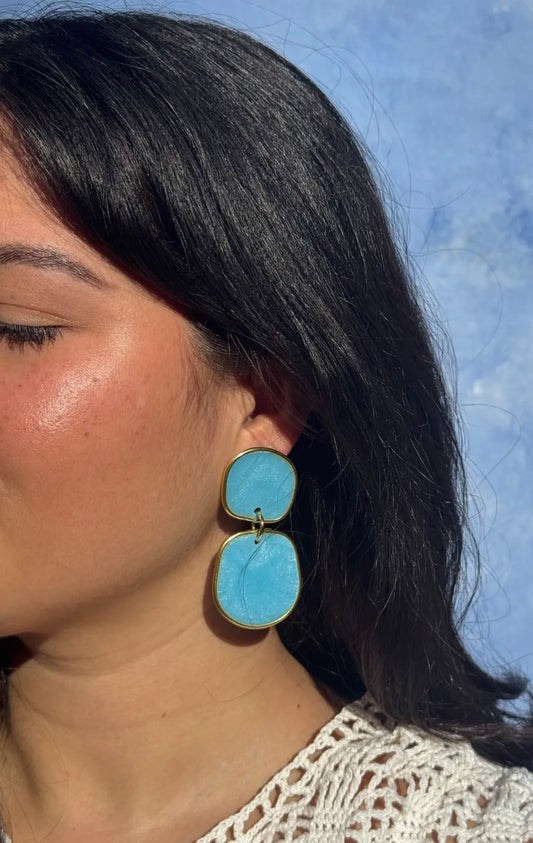 Resin Statement Drop Earrings