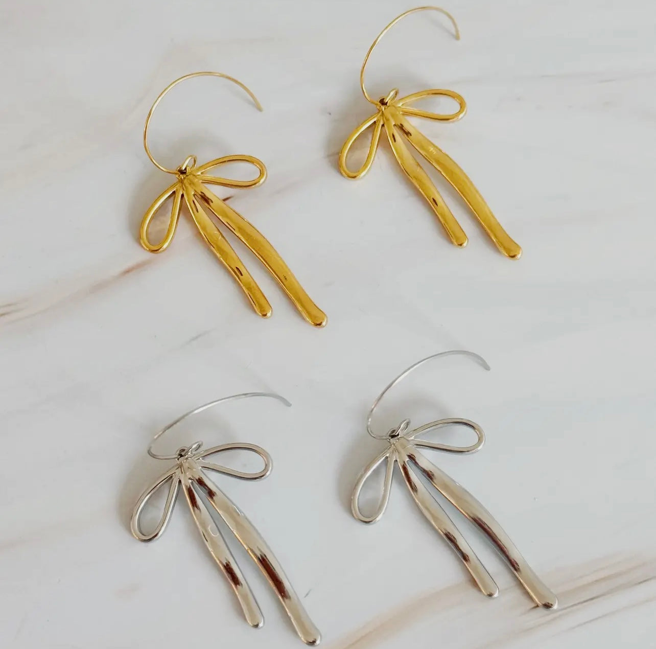 Bow Drop Earrings