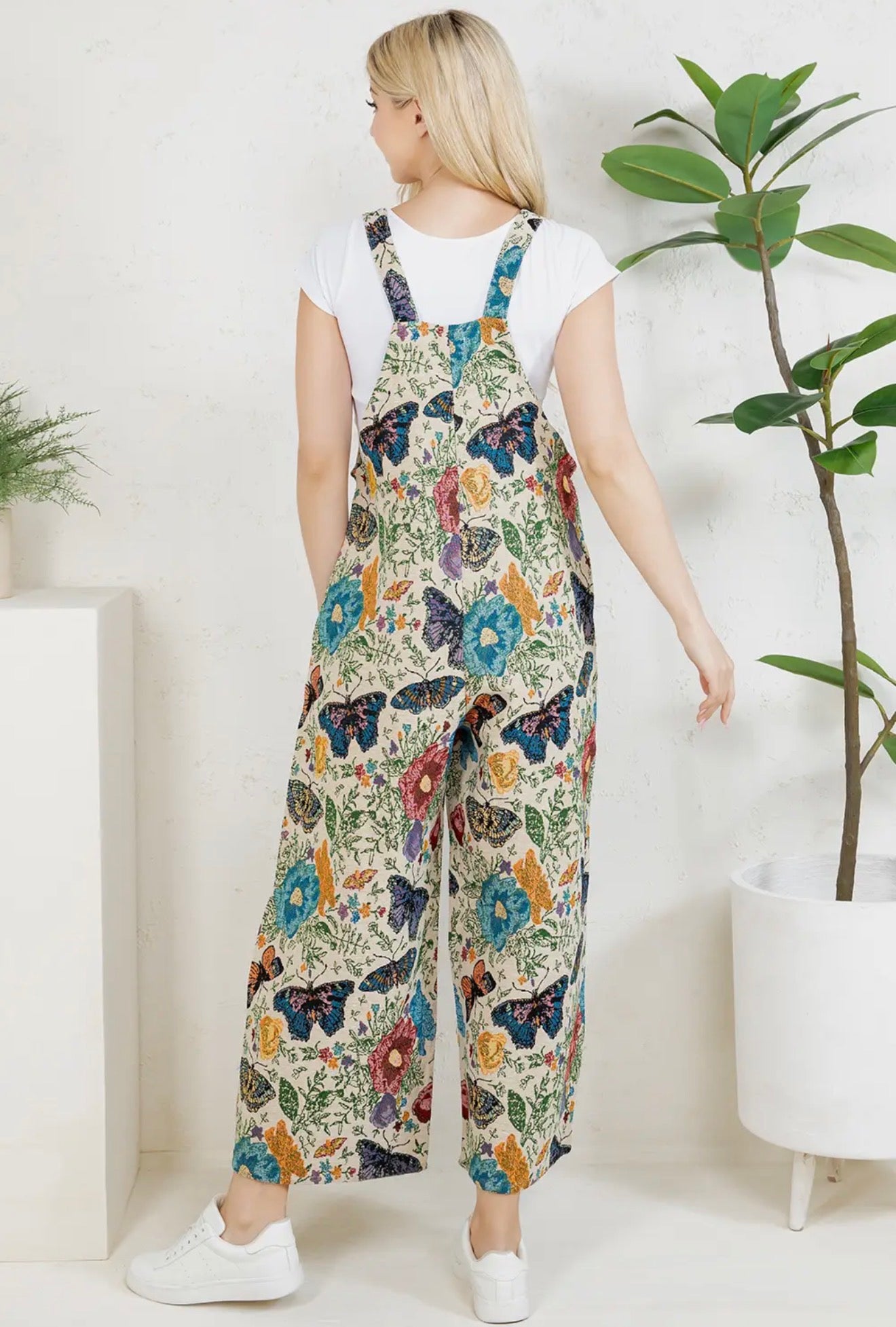 Butterfly Tapestry Overalls