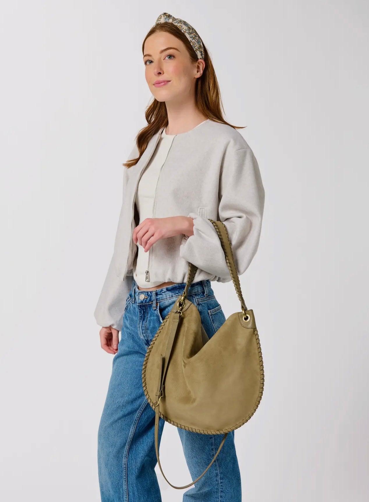 Suede Shoulder Bag