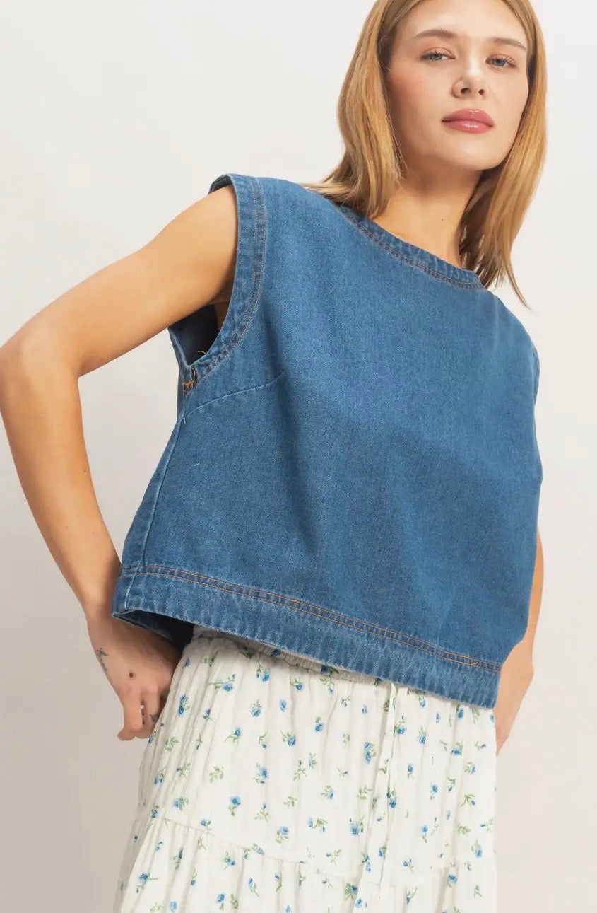 Sleeveless Denim