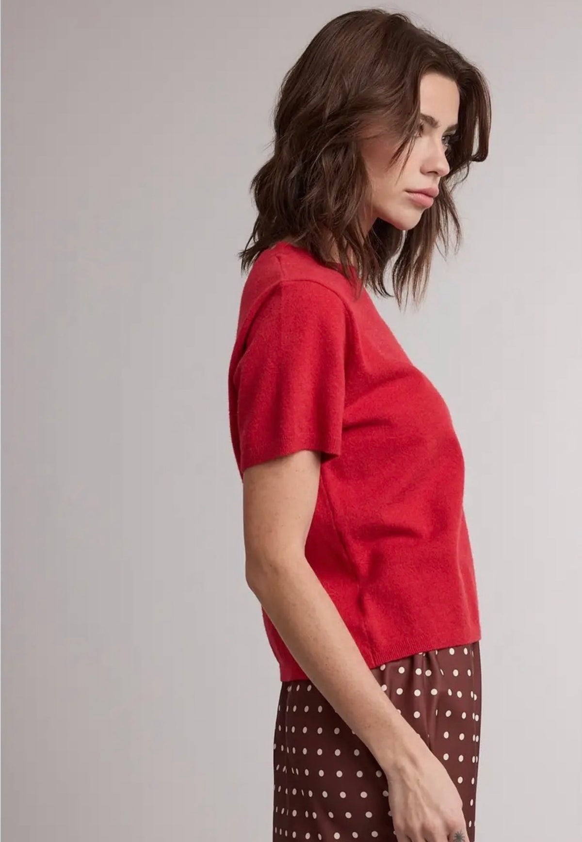 Red Sweater Top