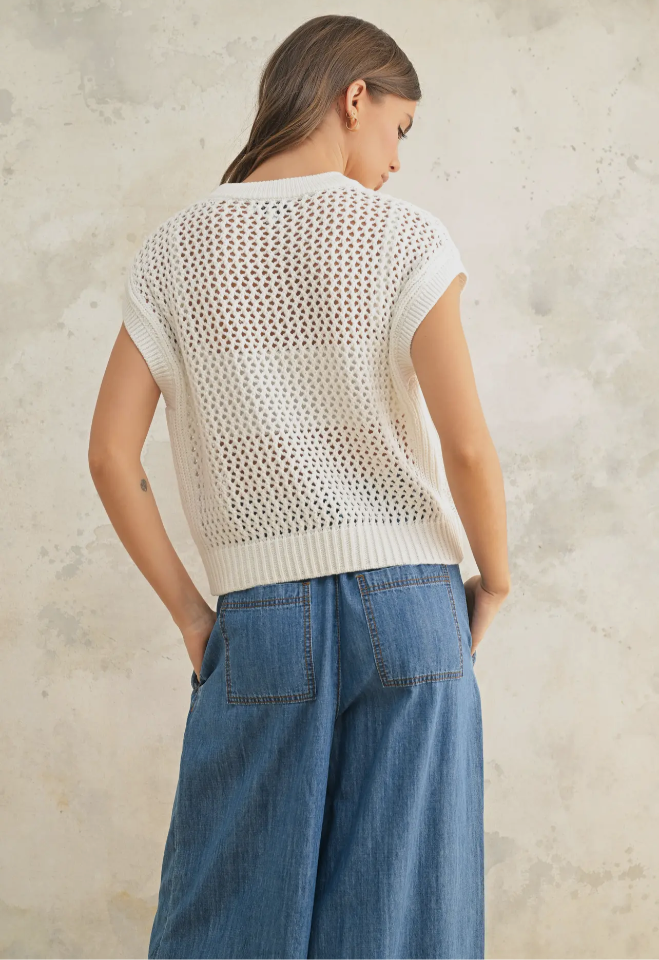 Crochet Knit Top